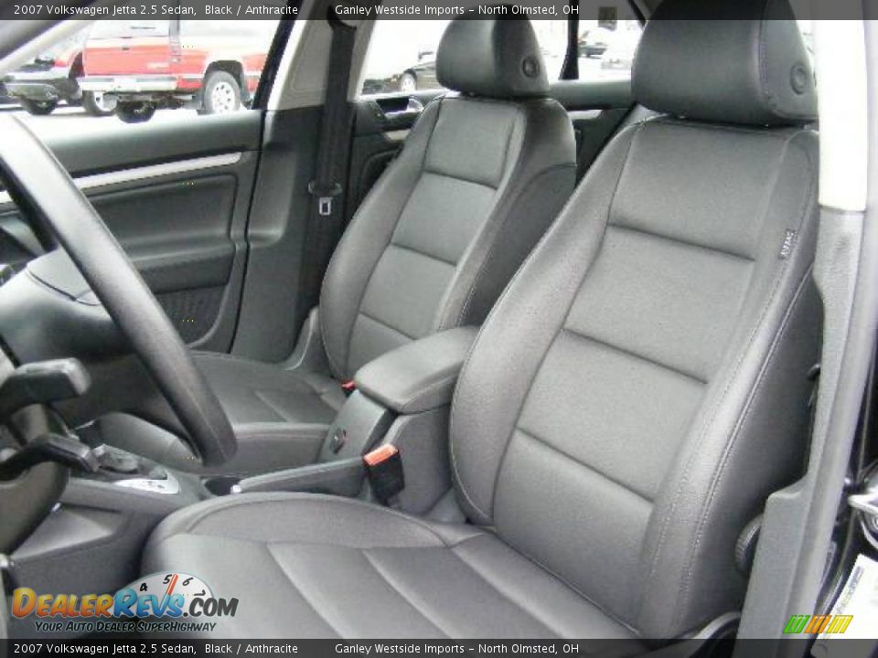 2007 Volkswagen Jetta 2.5 Sedan Black / Anthracite Photo #9