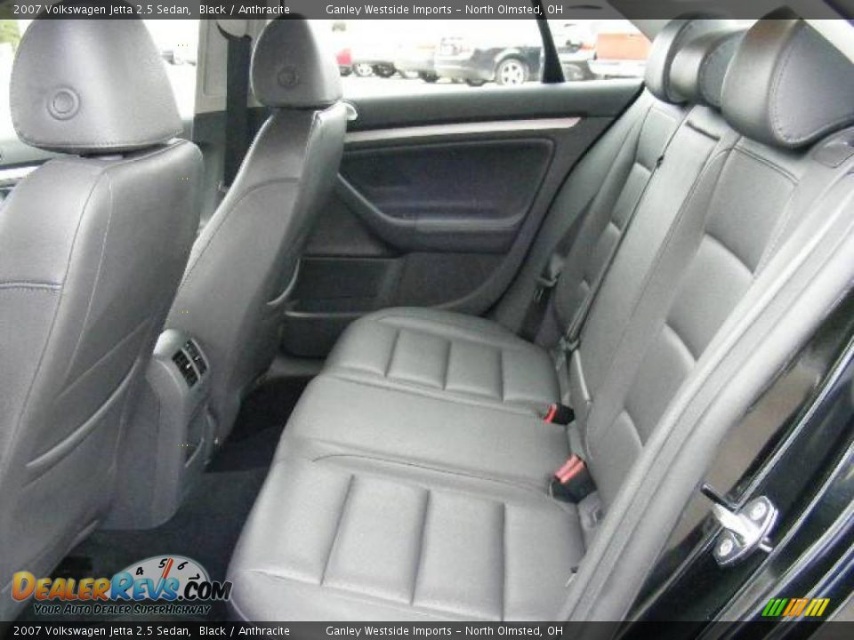 2007 Volkswagen Jetta 2.5 Sedan Black / Anthracite Photo #11