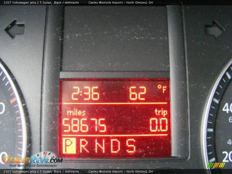 2007 Volkswagen Jetta 2.5 Sedan Black / Anthracite Photo #17