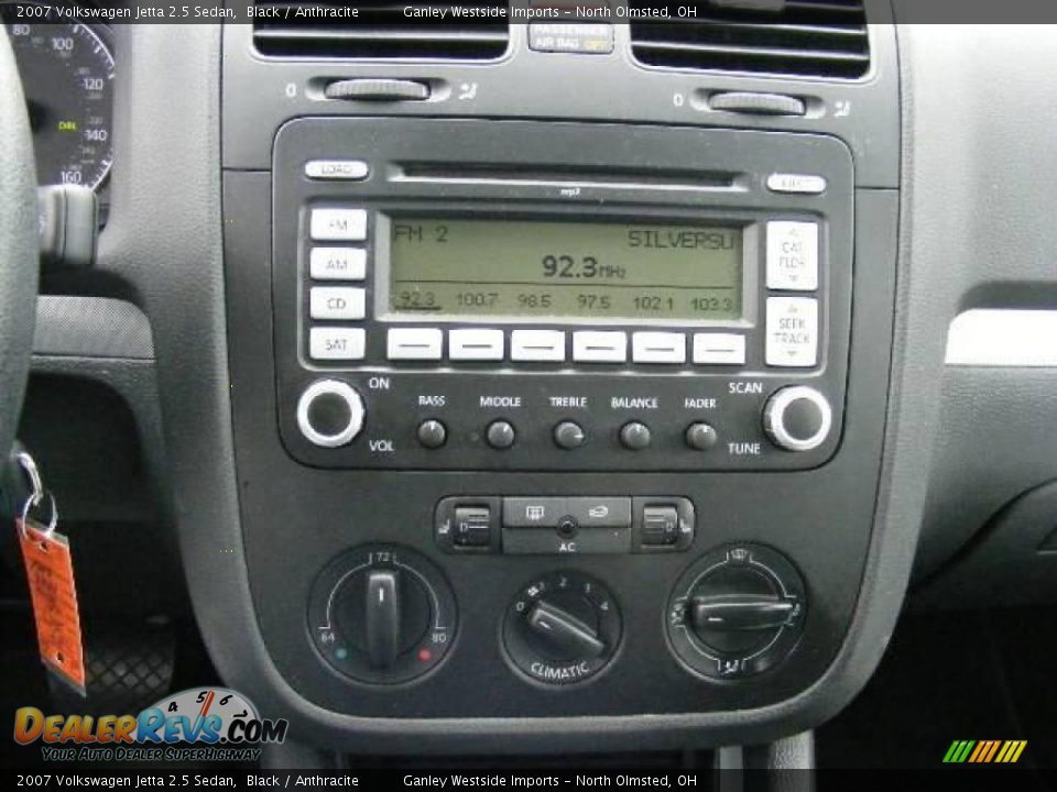 2007 Volkswagen Jetta 2.5 Sedan Black / Anthracite Photo #18