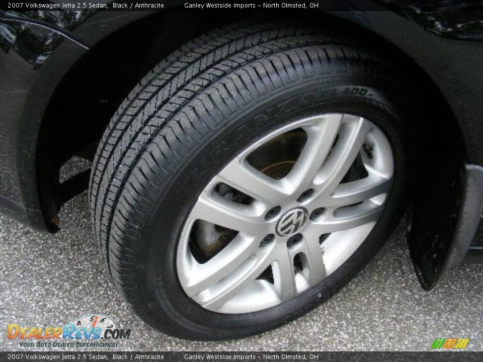 2007 Volkswagen Jetta 2.5 Sedan Black / Anthracite Photo #22