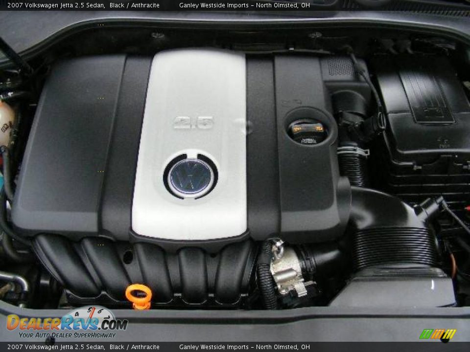 2007 Volkswagen Jetta 2.5 Sedan Black / Anthracite Photo #23