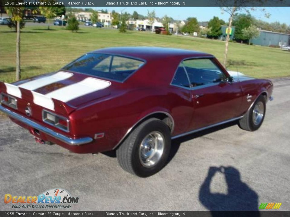 1968 Chevrolet Camaro SS Coupe Maroon / Black Photo #2