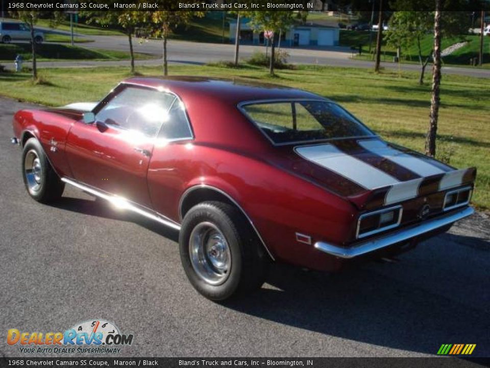 1968 Chevrolet Camaro SS Coupe Maroon / Black Photo #4