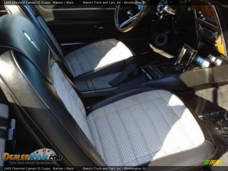 1968 Chevrolet Camaro SS Coupe Maroon / Black Photo #7