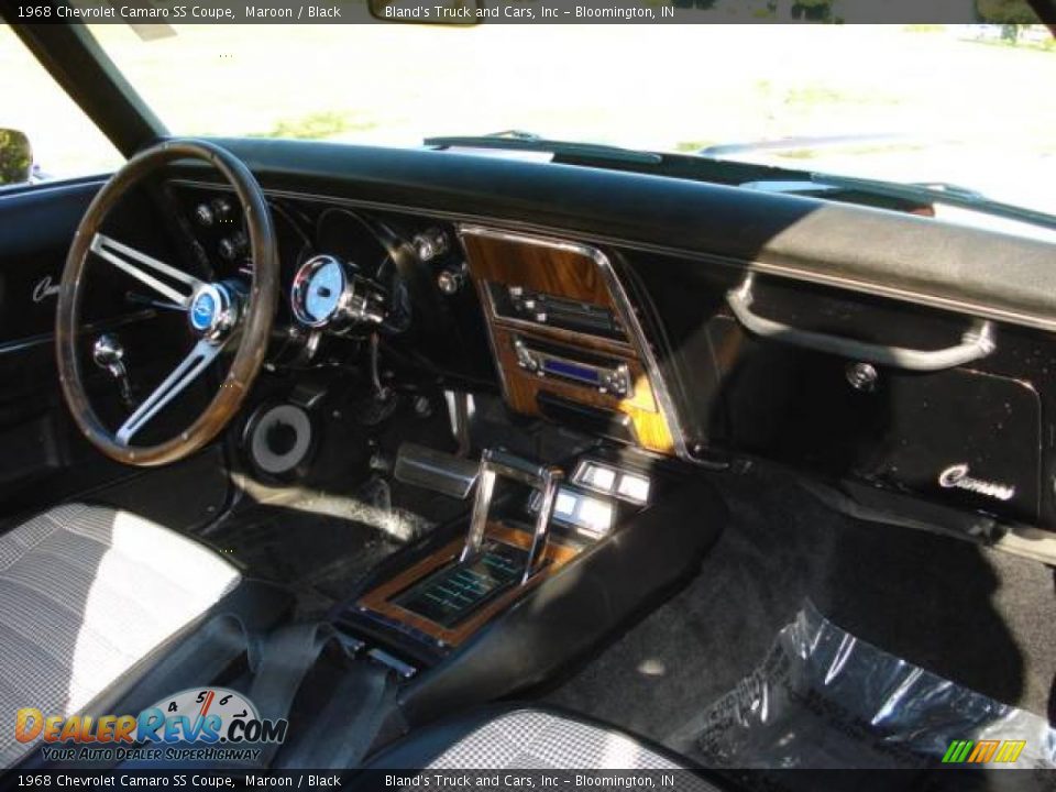 1968 Chevrolet Camaro SS Coupe Maroon / Black Photo #8