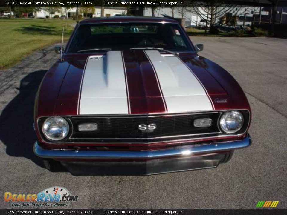 1968 Chevrolet Camaro SS Coupe Maroon / Black Photo #10