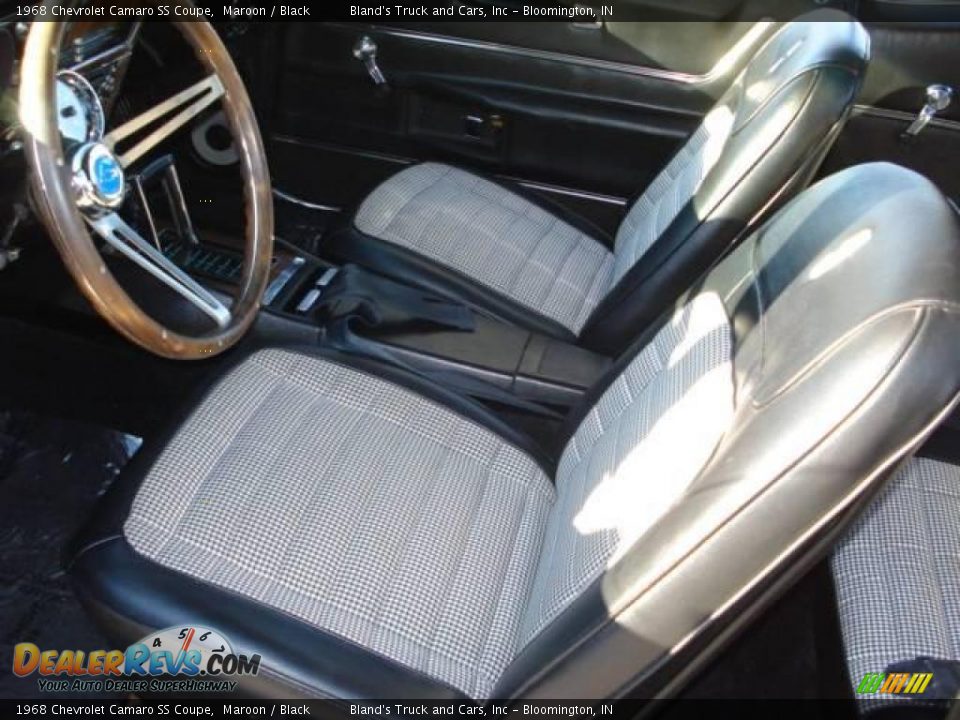 1968 Chevrolet Camaro SS Coupe Maroon / Black Photo #13