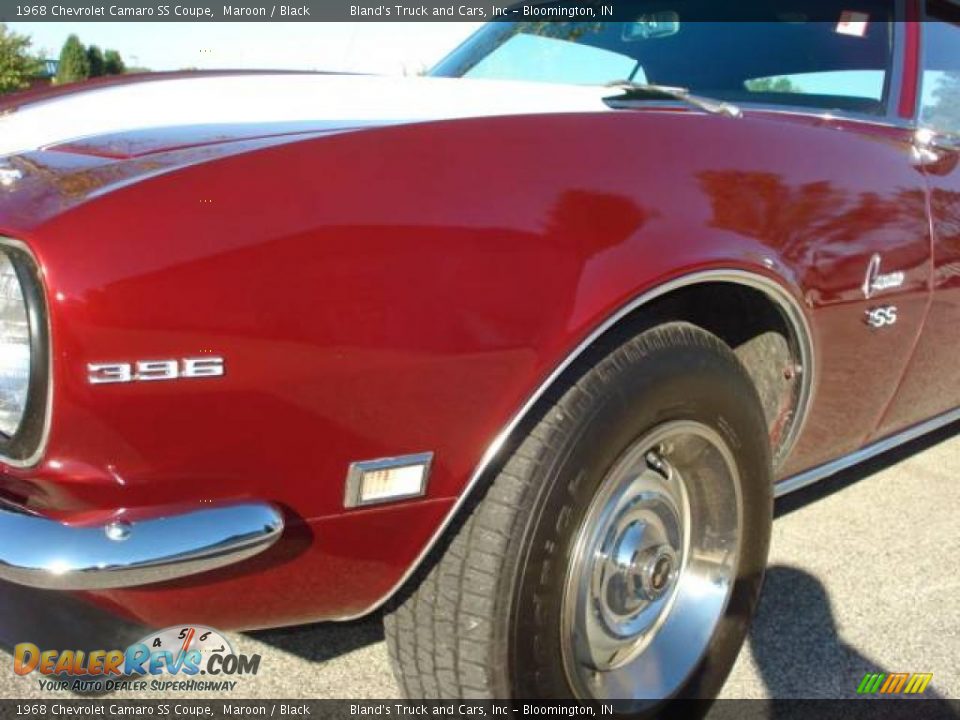 1968 Chevrolet Camaro SS Coupe Maroon / Black Photo #14