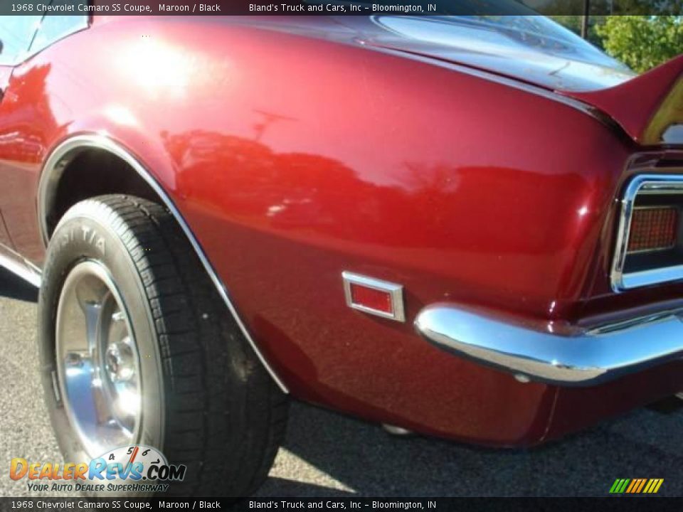 1968 Chevrolet Camaro SS Coupe Maroon / Black Photo #16