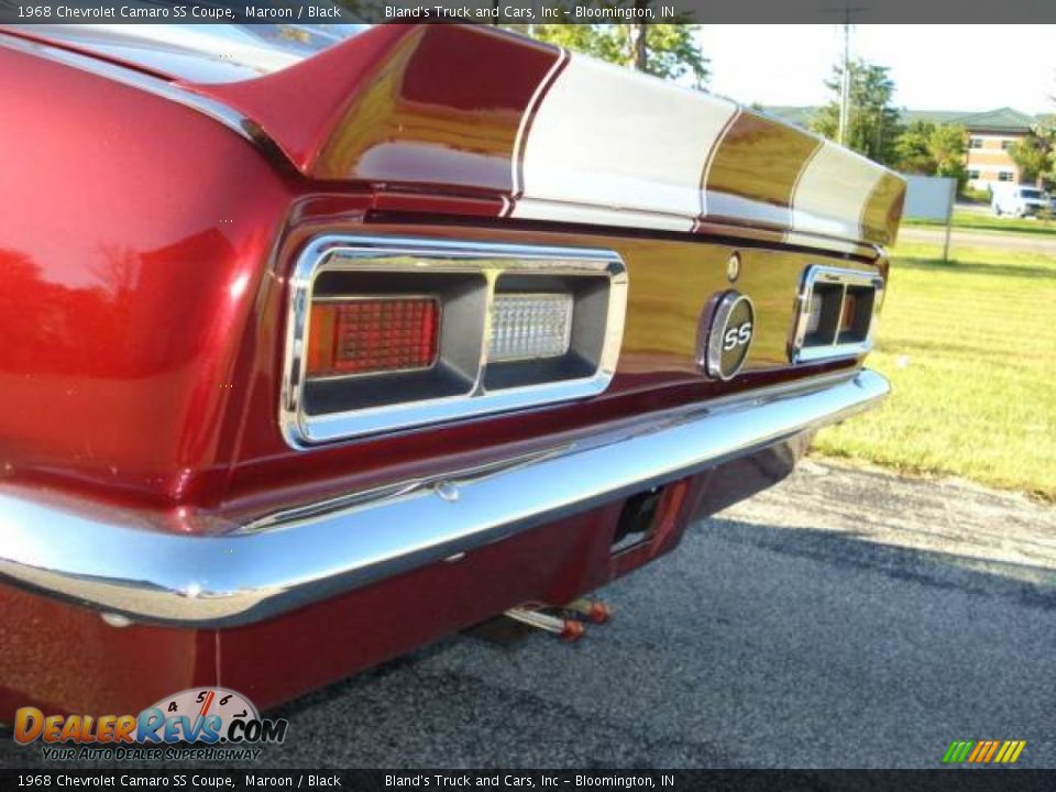 1968 Chevrolet Camaro SS Coupe Maroon / Black Photo #17