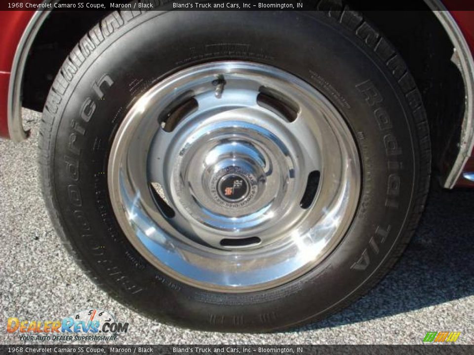 1968 Chevrolet Camaro SS Coupe Maroon / Black Photo #26