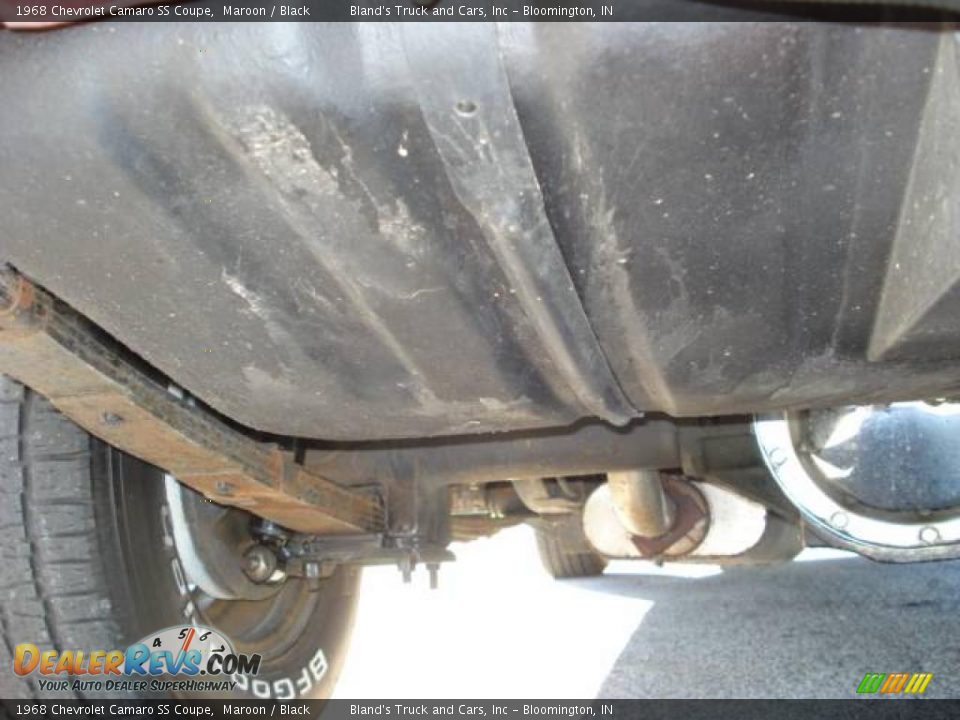 1968 Chevrolet Camaro SS Coupe Maroon / Black Photo #32