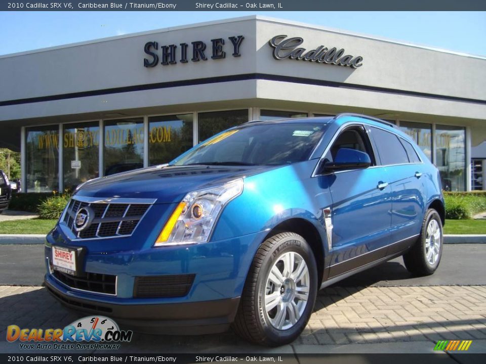 2010 Cadillac SRX V6 Caribbean Blue / Titanium/Ebony Photo #1