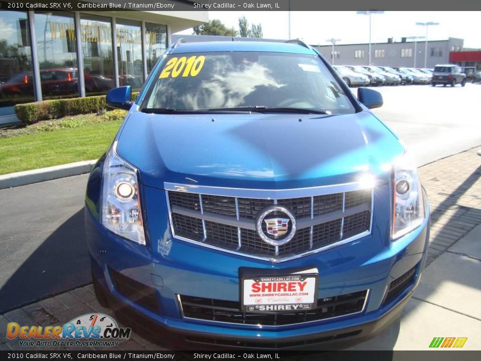 2010 Cadillac SRX V6 Caribbean Blue / Titanium/Ebony Photo #2