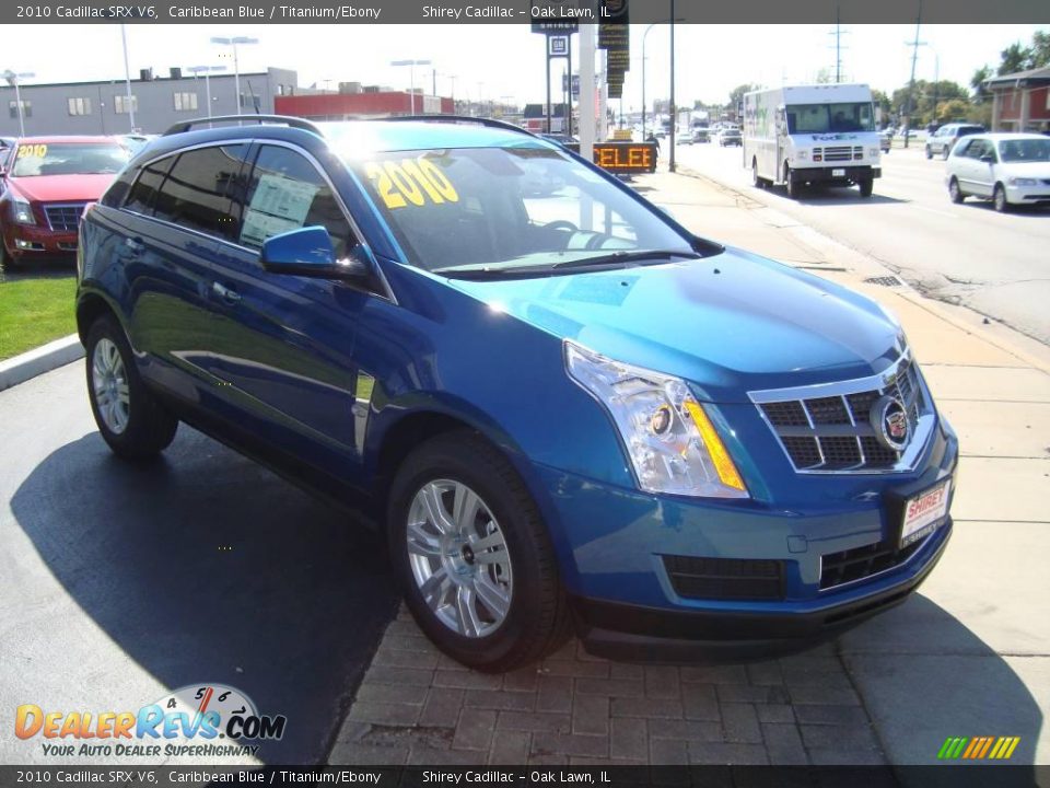 2010 Cadillac SRX V6 Caribbean Blue / Titanium/Ebony Photo #3