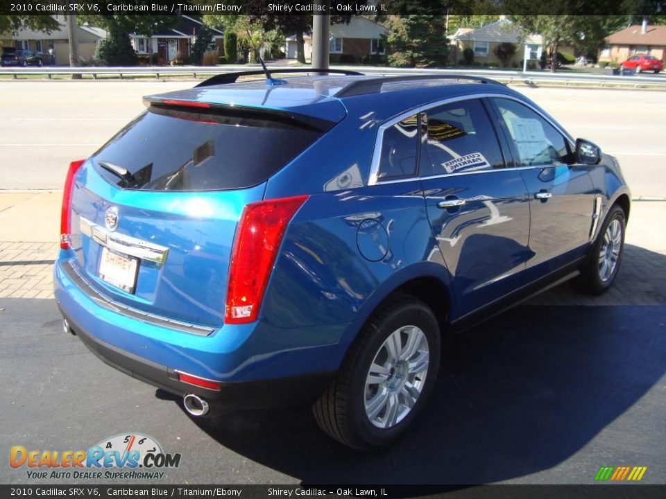 2010 Cadillac SRX V6 Caribbean Blue / Titanium/Ebony Photo #4