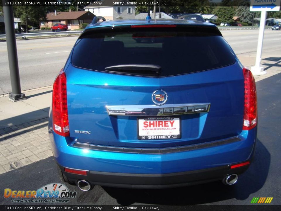 2010 Cadillac SRX V6 Caribbean Blue / Titanium/Ebony Photo #6