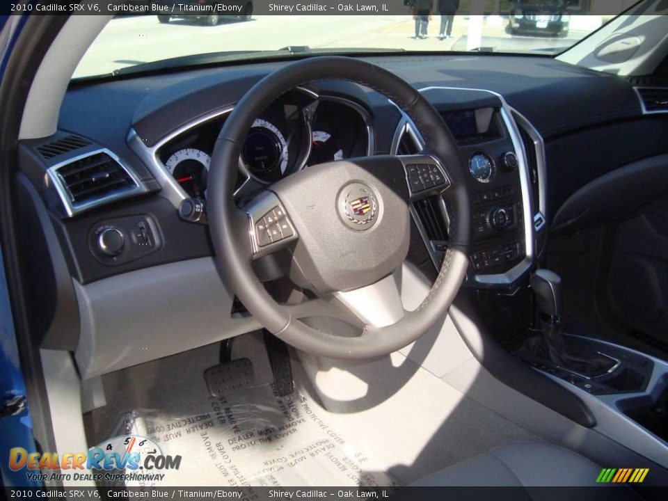 2010 Cadillac SRX V6 Caribbean Blue / Titanium/Ebony Photo #11