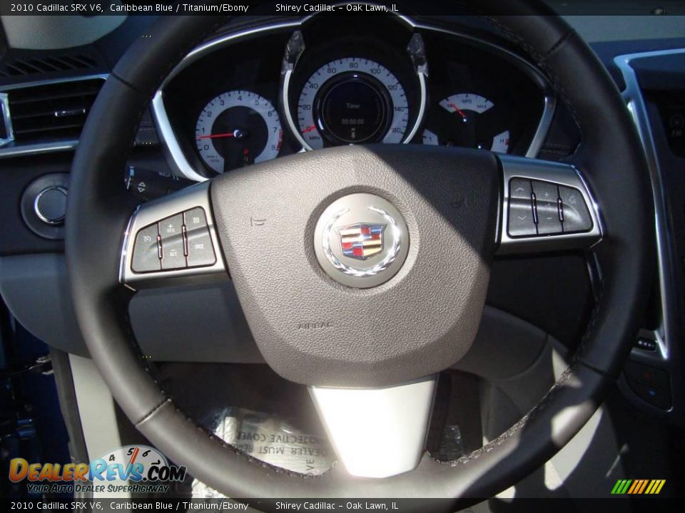 2010 Cadillac SRX V6 Caribbean Blue / Titanium/Ebony Photo #14