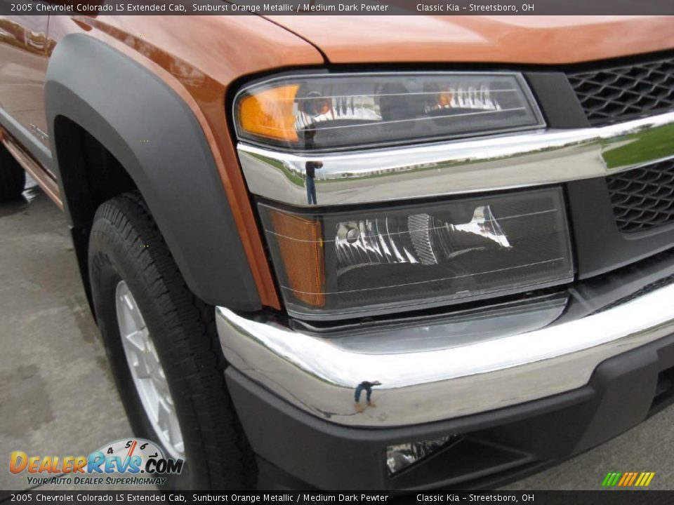 2005 Chevrolet Colorado LS Extended Cab Sunburst Orange Metallic / Medium Dark Pewter Photo #3