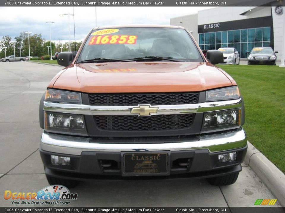 2005 Chevrolet Colorado LS Extended Cab Sunburst Orange Metallic / Medium Dark Pewter Photo #4