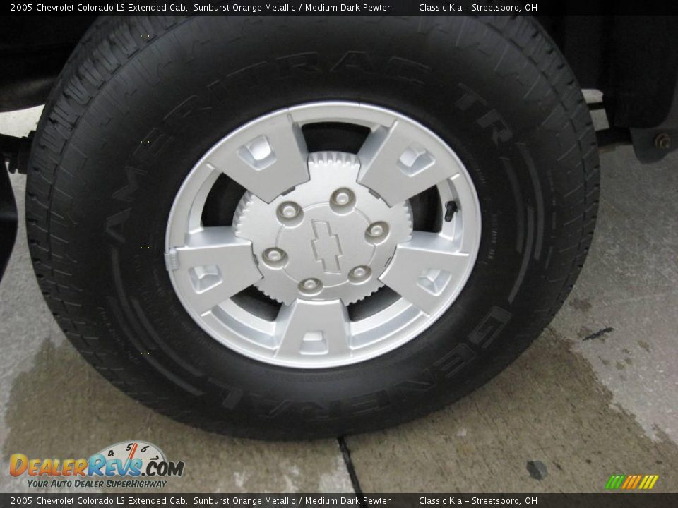 2005 Chevrolet Colorado LS Extended Cab Sunburst Orange Metallic / Medium Dark Pewter Photo #12