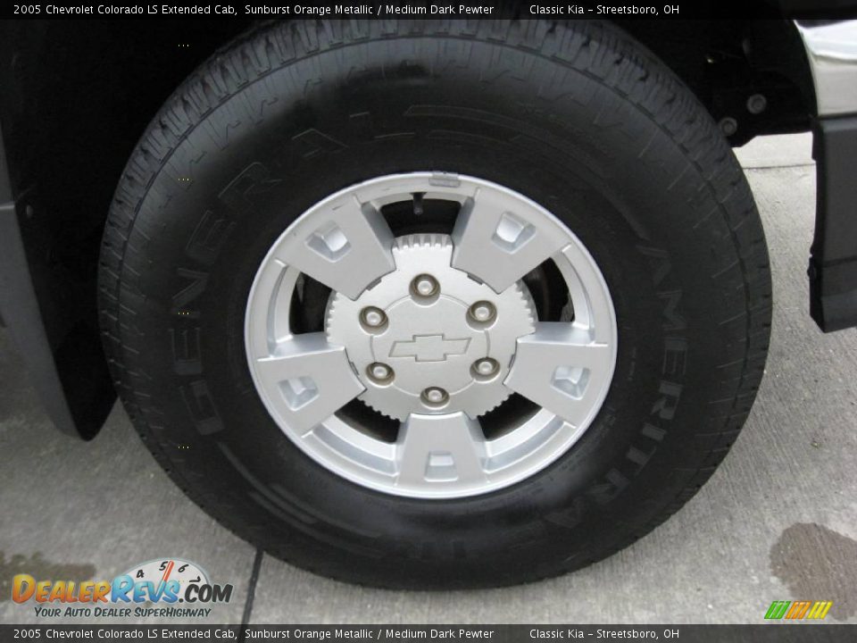 2005 Chevrolet Colorado LS Extended Cab Sunburst Orange Metallic / Medium Dark Pewter Photo #13