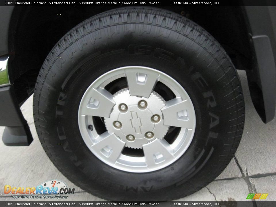 2005 Chevrolet Colorado LS Extended Cab Sunburst Orange Metallic / Medium Dark Pewter Photo #14