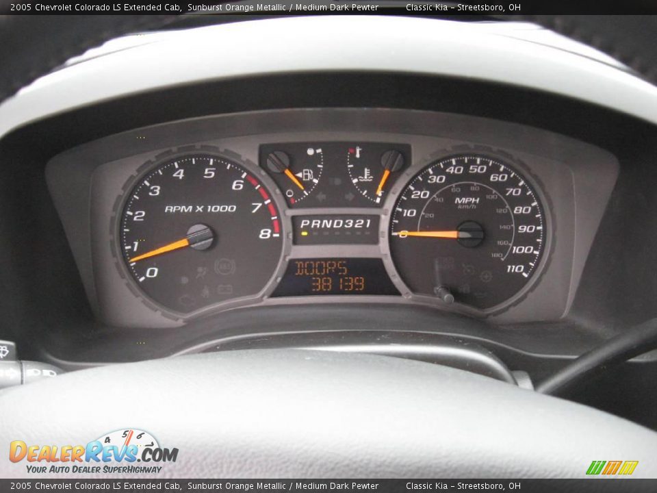 2005 Chevrolet Colorado LS Extended Cab Sunburst Orange Metallic / Medium Dark Pewter Photo #24