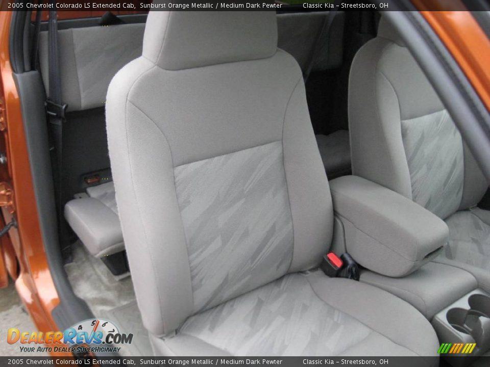 2005 Chevrolet Colorado LS Extended Cab Sunburst Orange Metallic / Medium Dark Pewter Photo #27