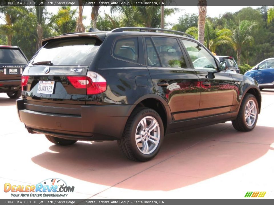 2004 BMW X3 3.0i Jet Black / Sand Beige Photo #4