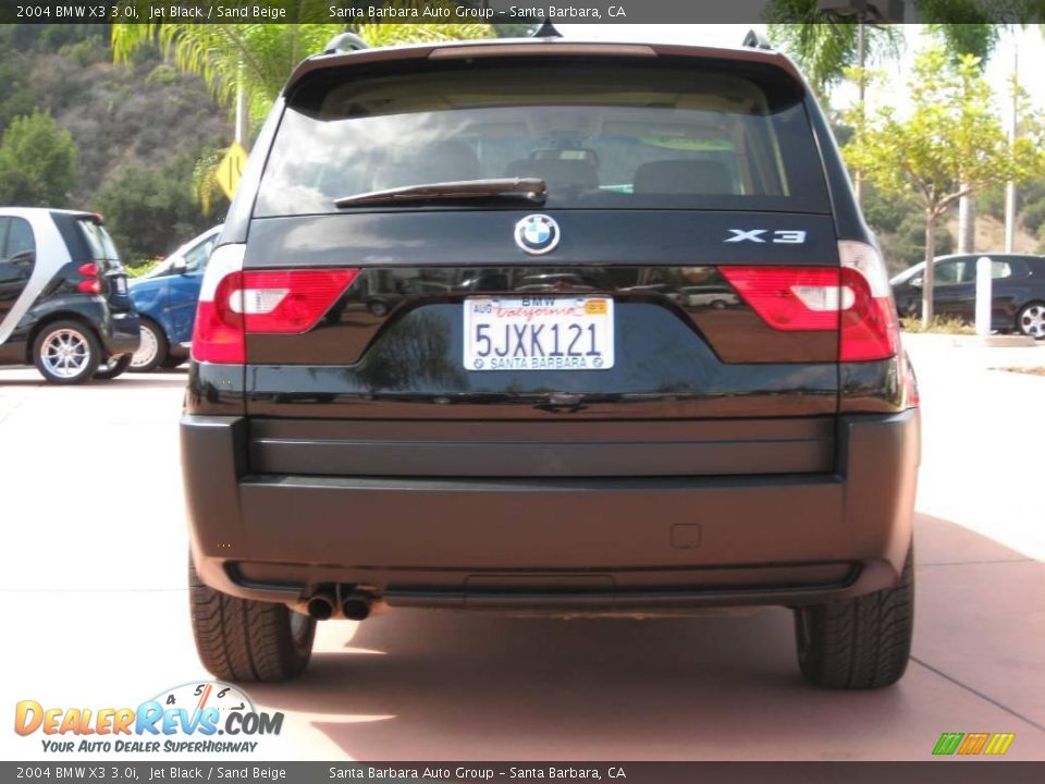 2004 BMW X3 3.0i Jet Black / Sand Beige Photo #5