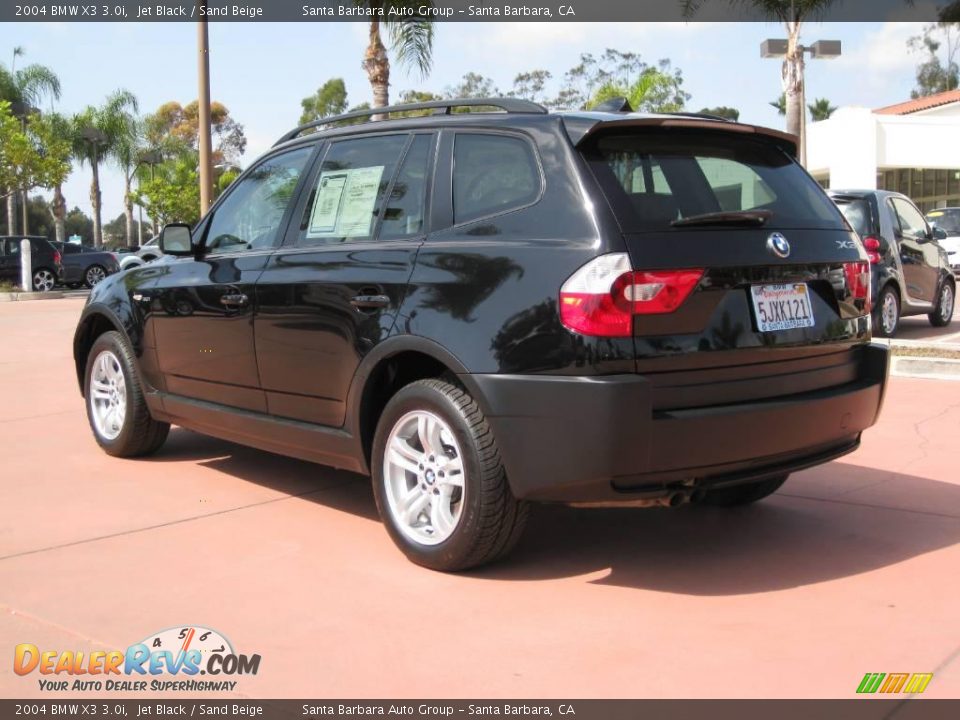 2004 BMW X3 3.0i Jet Black / Sand Beige Photo #6