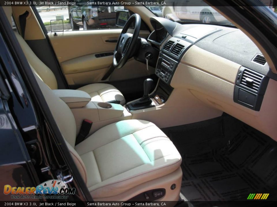2004 BMW X3 3.0i Jet Black / Sand Beige Photo #11