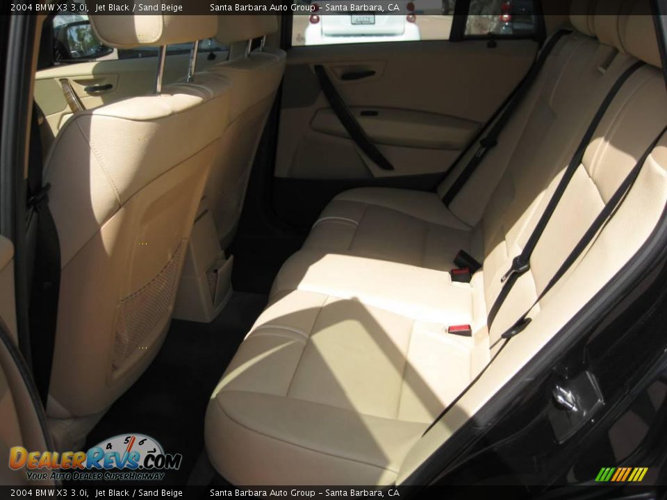 2004 BMW X3 3.0i Jet Black / Sand Beige Photo #13