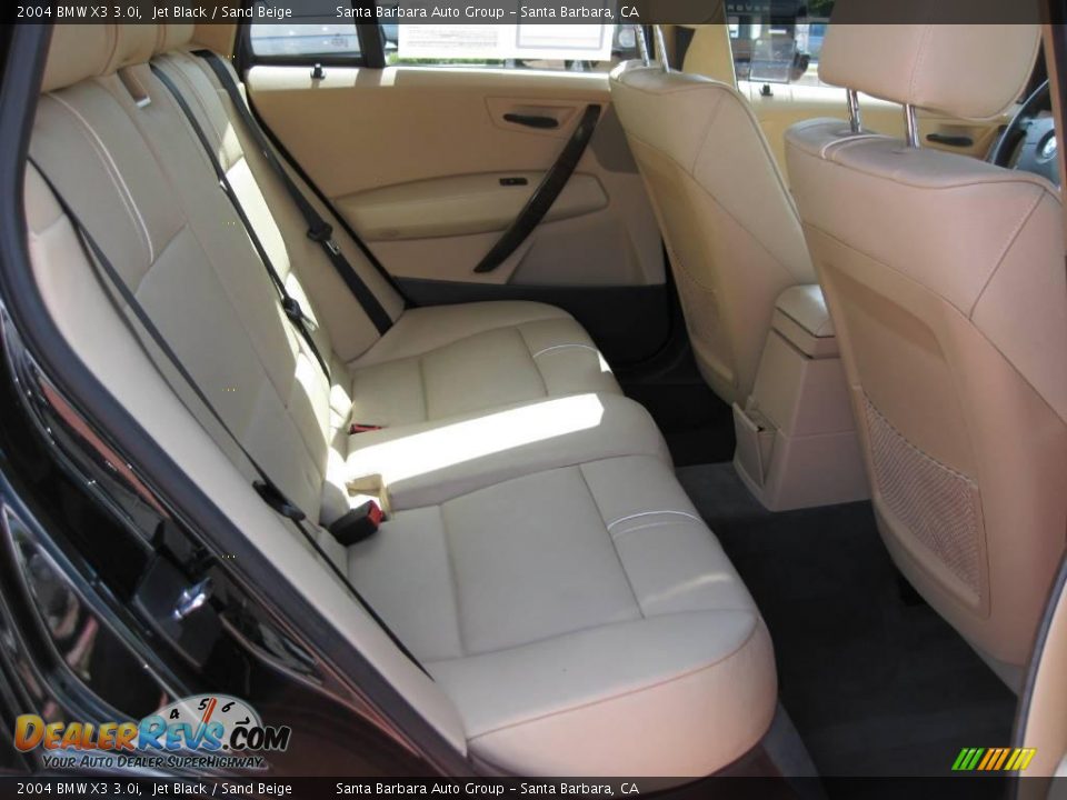 2004 BMW X3 3.0i Jet Black / Sand Beige Photo #14