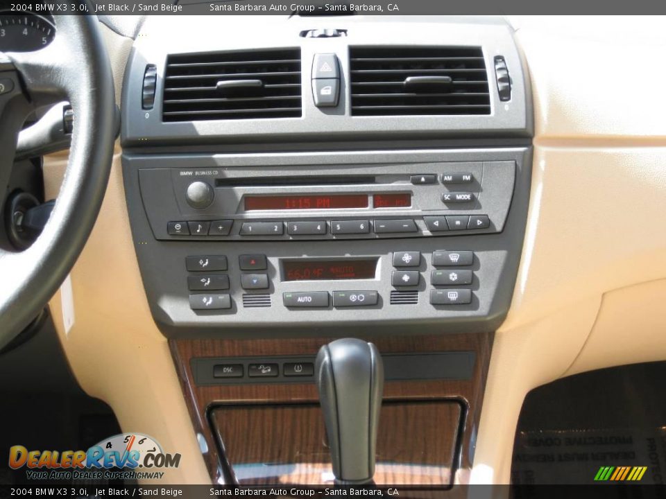 2004 BMW X3 3.0i Jet Black / Sand Beige Photo #17