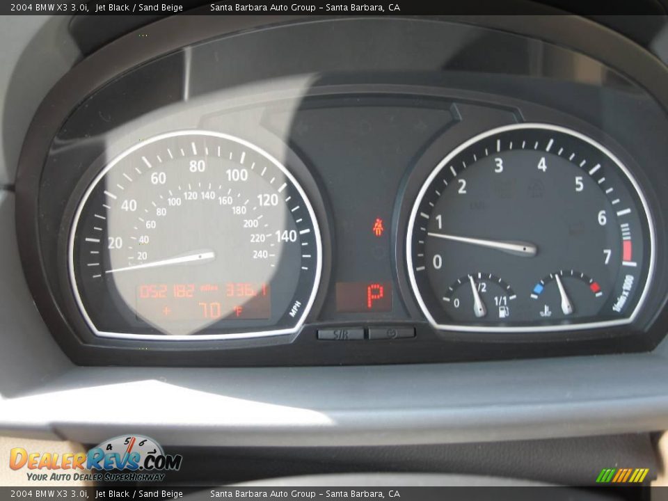 2004 BMW X3 3.0i Jet Black / Sand Beige Photo #18