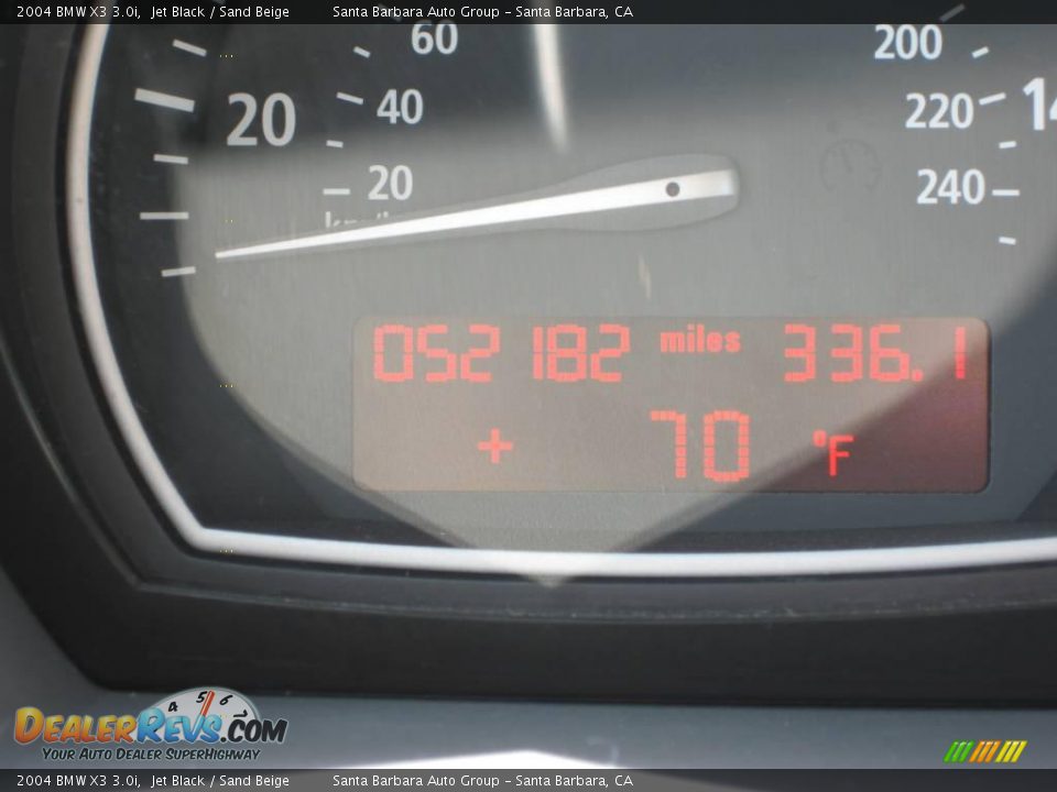 2004 BMW X3 3.0i Jet Black / Sand Beige Photo #19