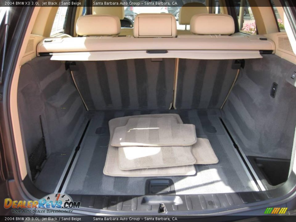 2004 BMW X3 3.0i Jet Black / Sand Beige Photo #20