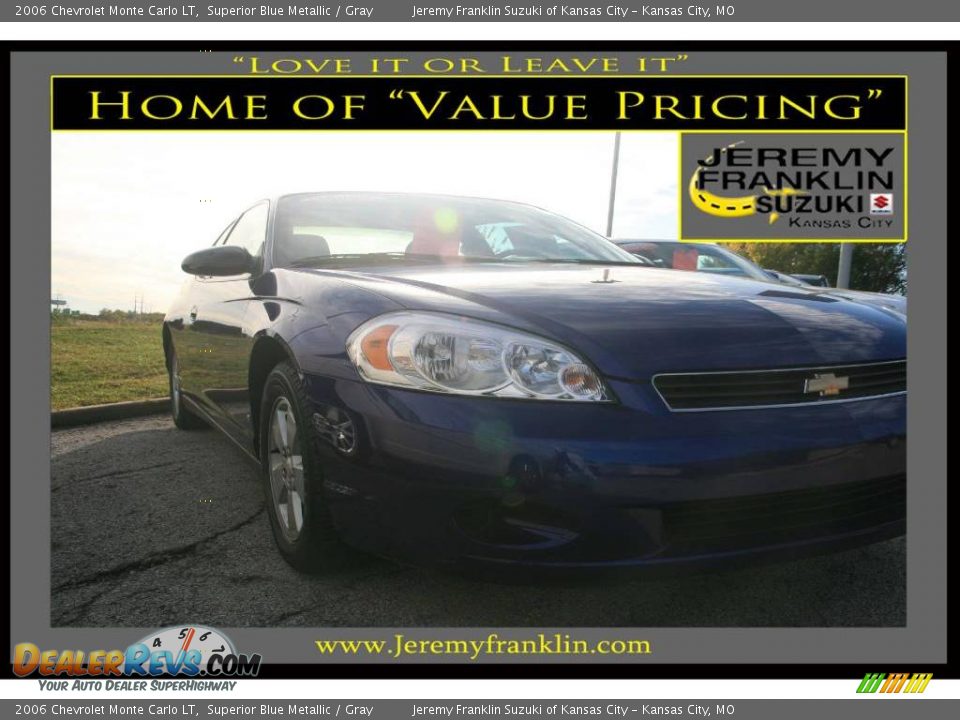 2006 Chevrolet Monte Carlo LT Superior Blue Metallic / Gray Photo #1