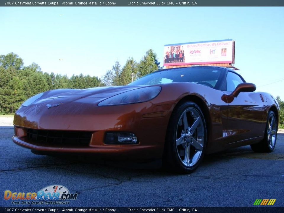2007 Chevrolet Corvette Coupe Atomic Orange Metallic / Ebony Photo #2