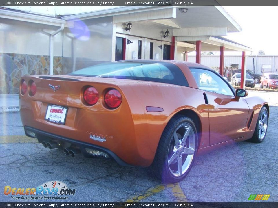 2007 Chevrolet Corvette Coupe Atomic Orange Metallic / Ebony Photo #6