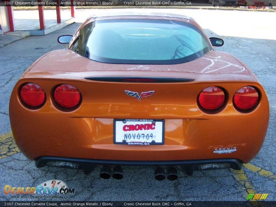 2007 Chevrolet Corvette Coupe Atomic Orange Metallic / Ebony Photo #7