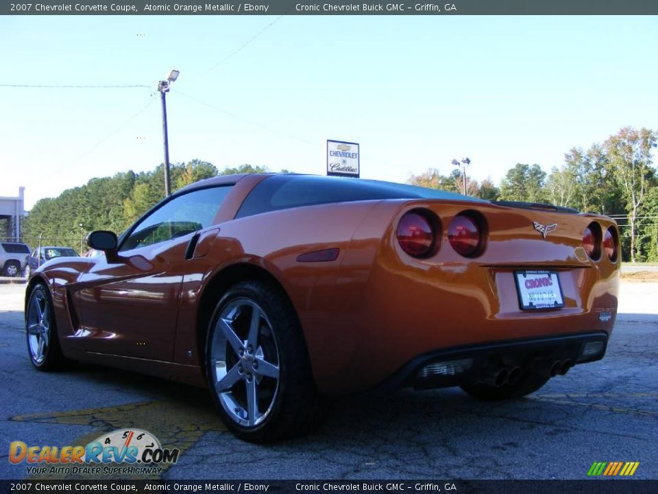 2007 Chevrolet Corvette Coupe Atomic Orange Metallic / Ebony Photo #8