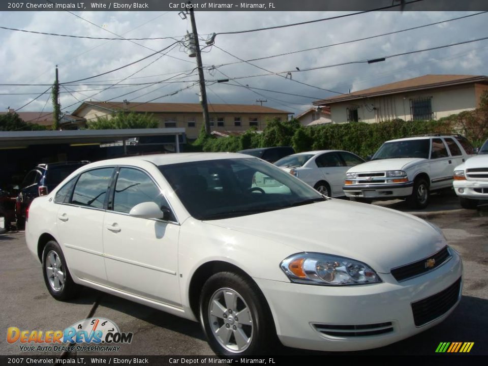 2007 Chevrolet Impala LT White / Ebony Black Photo #1