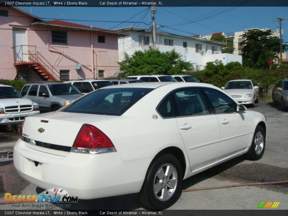 2007 Chevrolet Impala LT White / Ebony Black Photo #3