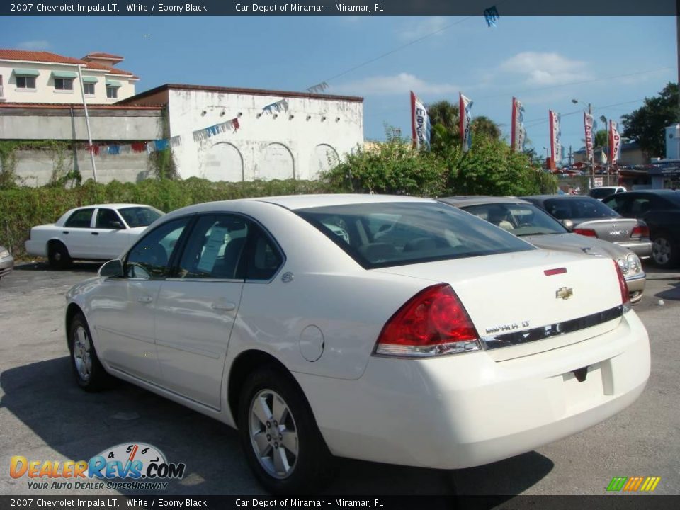 2007 Chevrolet Impala LT White / Ebony Black Photo #5