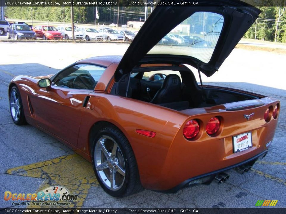 2007 Chevrolet Corvette Coupe Atomic Orange Metallic / Ebony Photo #12